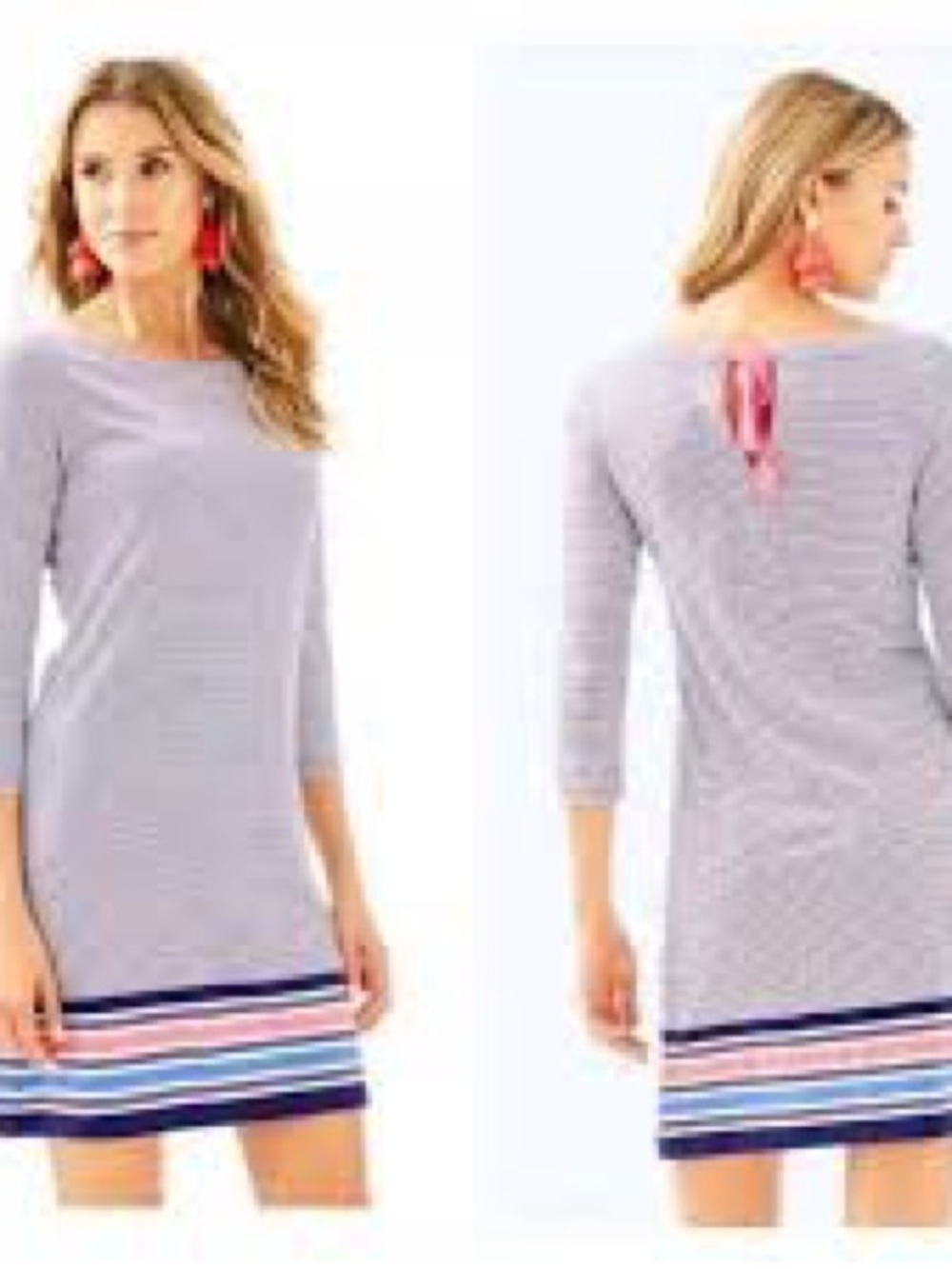 Lilly Pulitzer Noelle Shift Dress in Navy Stripe